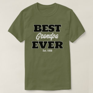 Camiseta Mejor Abuelo de la Historia - Año Personalizado