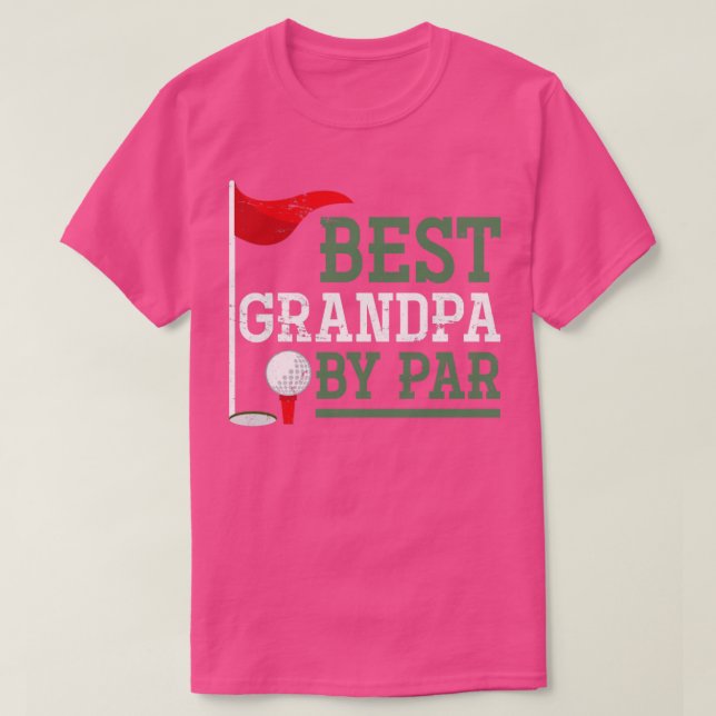 Camiseta Mejor Abuelo De Par Golf (Diseño del anverso)