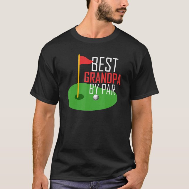 Camiseta Mejor Abuelo De Par Golf Golfer Graciosa Mordaza P (Anverso)