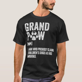 Camiseta Mejor Abuelo de Perro Divertido Retro de Abuelo