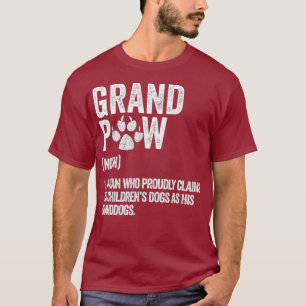 Camiseta Mejor Abuelo de Perro Divertido Retro de Abuelo
