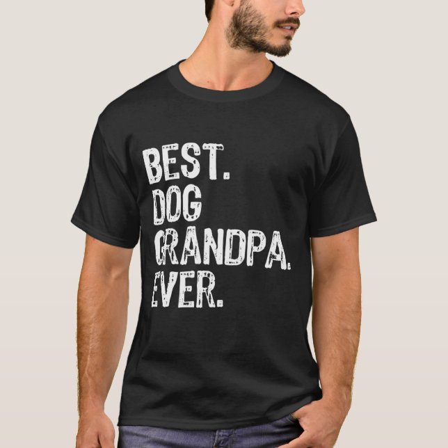 Camiseta Mejor Abuelo de Perro, Guay divertida (Anverso)