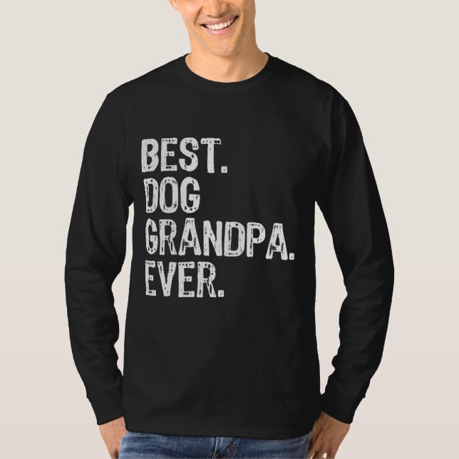 Camiseta Mejor Abuelo de Perro, Guay divertida (Anverso)
