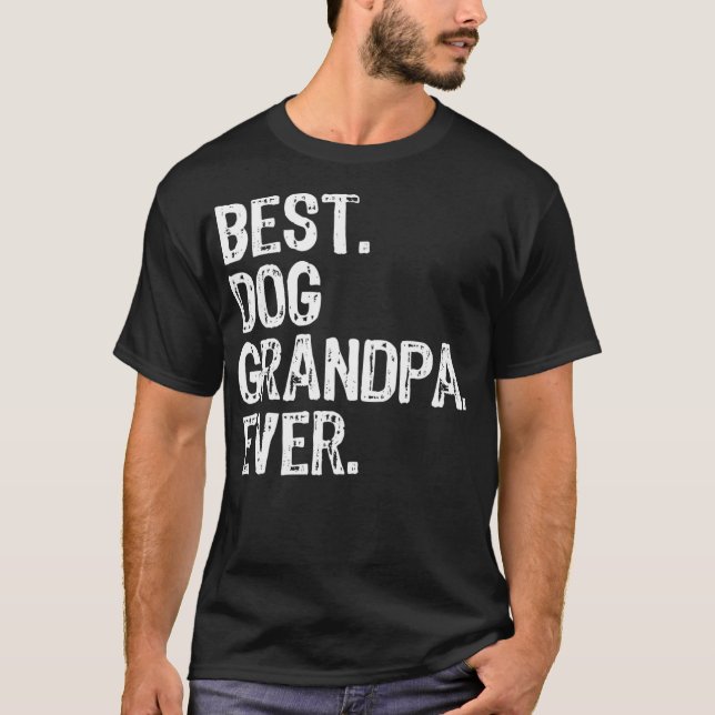 Camiseta Mejor Abuelo de Perro, Guay divertida (Anverso)