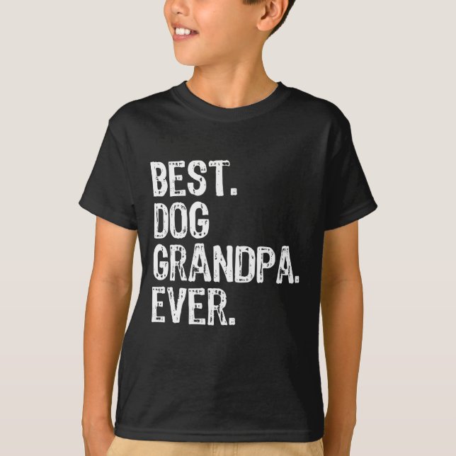 Camiseta Mejor Abuelo de Perro, Guay divertida (Anverso)