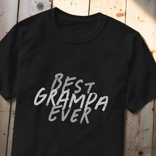 Camiseta Mejor Abuelo de Todos los Tiempos Moderno Grunge N