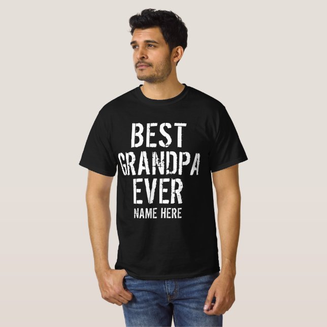 CAMISETA MEJOR ABUELO DE TODOS PERSONALIZA  (Anverso completo)