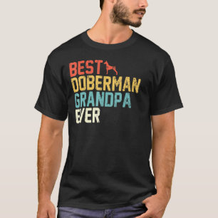 Camiseta Mejor Abuelo Doberman Retro