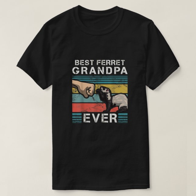 Camiseta Mejor Abuelo Ferret (Diseño del anverso)