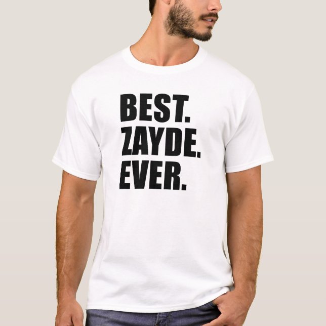 Camiseta Mejor abuelo judío de Zayde siempre (Anverso)