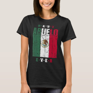 Camiseta Mejor Abuelo Mejor Abuelo De La Bandera De México
