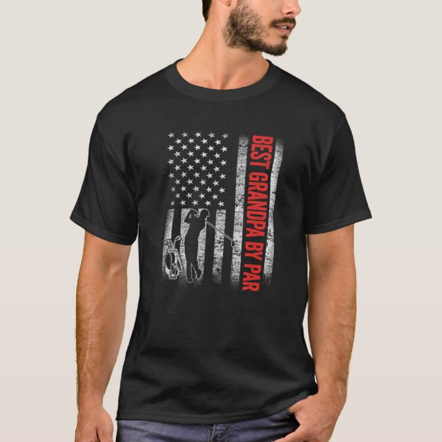 Camiseta Mejor abuelo para hombres por parte de padre de ba (Anverso)
