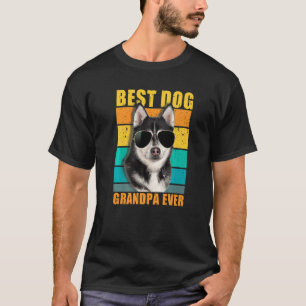 Camiseta Mejor abuelo perruno jamás Husky siberiano Día del