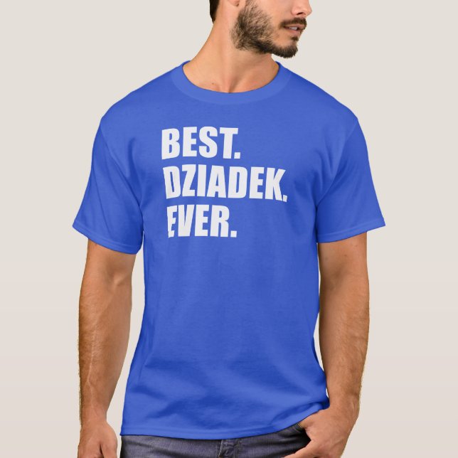 Camiseta Mejor abuelo polaco de Dziadek (Anverso)