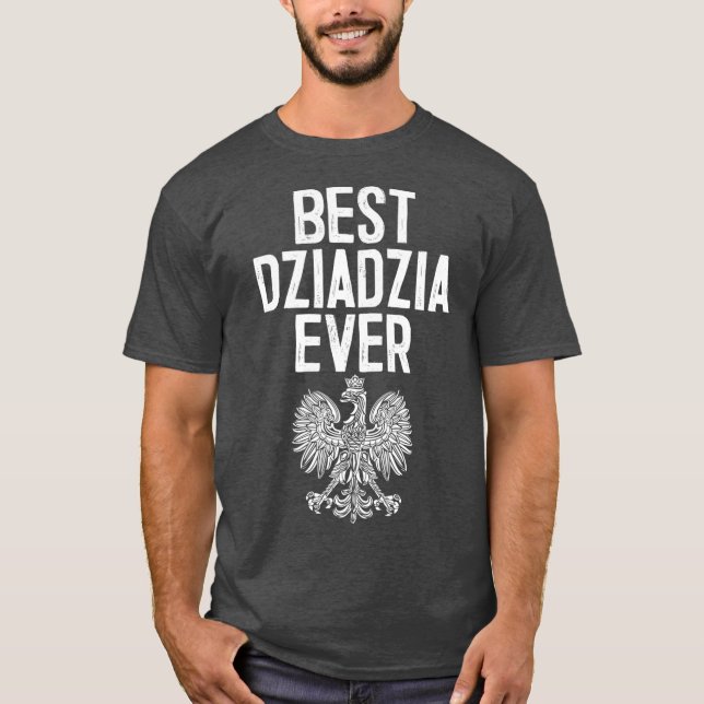 Camiseta Mejor abuelo polaco de Dziadzia (Anverso)