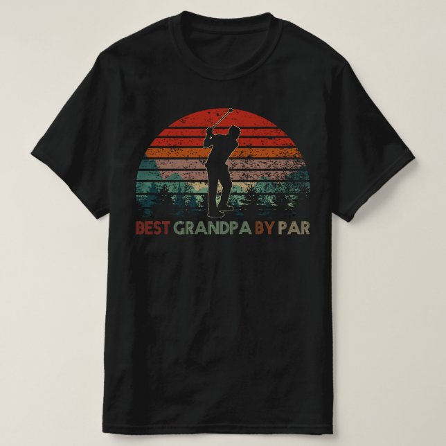 Camiseta mejor abuelo por par golf (Diseño del anverso)