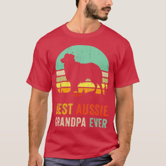 Camiseta Mejor Abuelo Regalo De Aussie Dog Dad Australiano