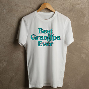 Camiseta Mejor Abuelo Retro Cita Blanca Día del Padre