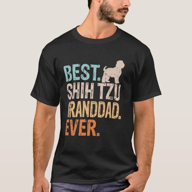 Camiseta Mejor Abuelo Shih Tzu Que Nunca Perro Lover Abuelo (Anverso)