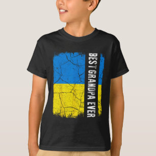Camiseta Mejor abuelo ucraniano jamás Bandera de Ucrania Dí