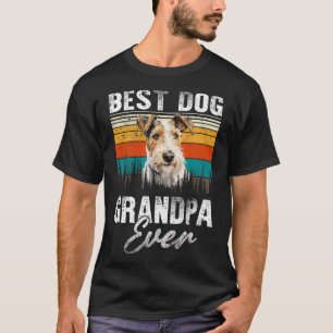 Camiseta Mejor abuelo Wire Fox Terrier de todos los amantes