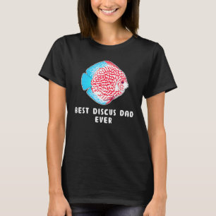 Camiseta Mejor Acuario de Papá Cichlid Pesca Discus Fish