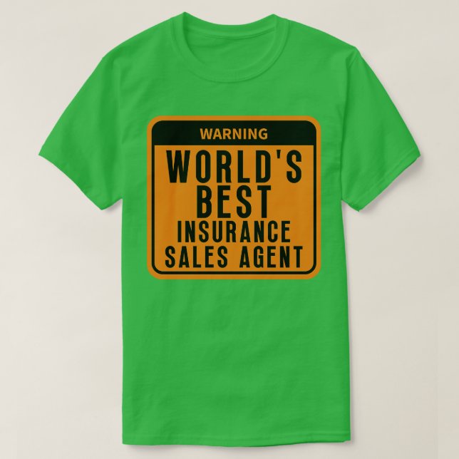Camiseta Mejor agente de seguros 7 (Diseño del anverso)