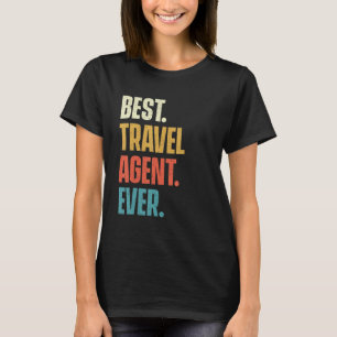 Camiseta Mejor agente de viajes Consultor de agencias de la