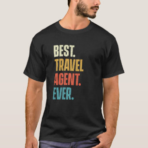 Camiseta Mejor Agente de Viajes de la Planificación de Cons