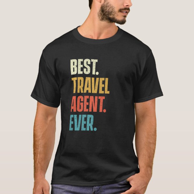Camiseta Mejor Agente de Viajes de la Planificación de Cons (Anverso)