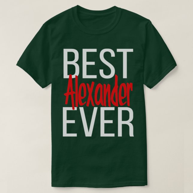 Camiseta Mejor Alexander Ever (Diseño del anverso)