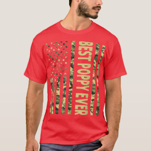 Camiseta Mejor amapola de EE. UU. Abuelo gracioso de bander