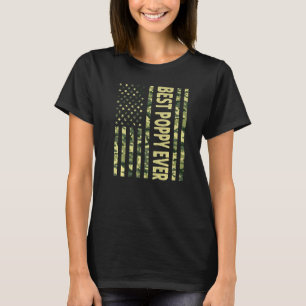Camiseta Mejor amapola de Estados Unidos Abuelo de Bandera