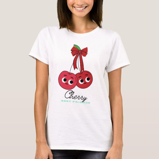 CAMISETA MEJOR AMIGA CEREZA (Anverso)