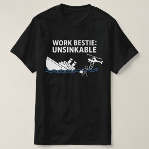 Camiseta Mejor Amiga de Trabajo Insumergible – Humor Retro