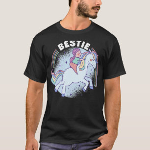 Camiseta Mejor amiga gráfica Amante de los caballos Jinete