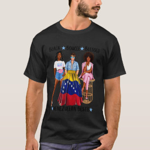Camiseta Mejor amiga venezolana africana bandera de Venezue