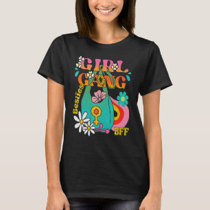 Camiseta Mejor Amigo Besties Boho Hippie Groovy Bff Ret de