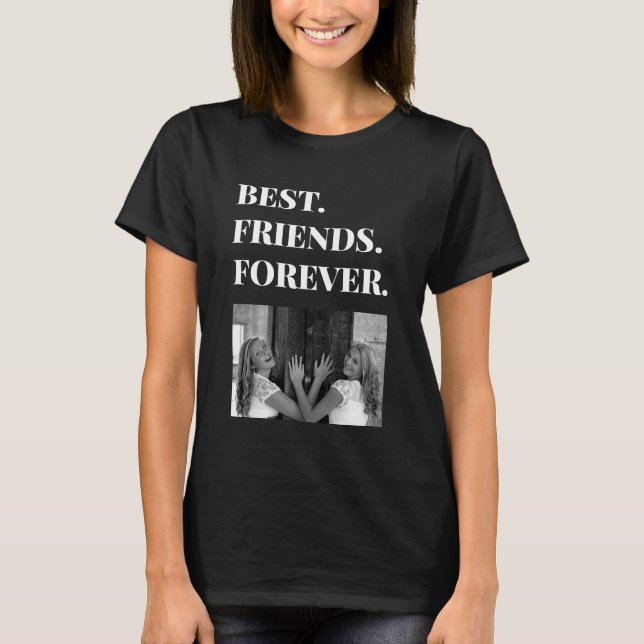 Camiseta Mejor Amigo BFF Bestie Photo T-Shirt (Anverso)