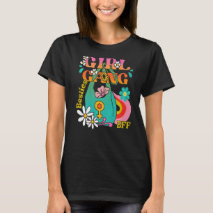 Camiseta Mejor Amigo chica Besties Boho Hippie Groovy 70s B