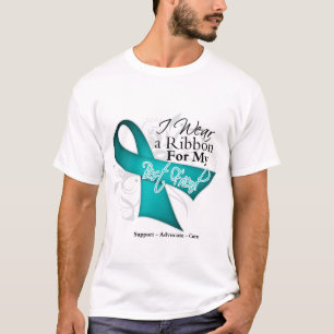 Camiseta Mejor amigo - conciencia verde azulada de la cinta