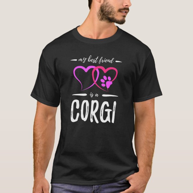 Camiseta Mejor Amigo Corgi Perro Idea Mamá (Anverso)