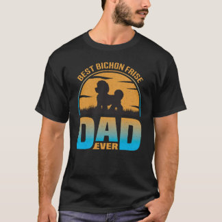 Camiseta Mejor Amigo De Bichon Papá Perro Retro Vintage