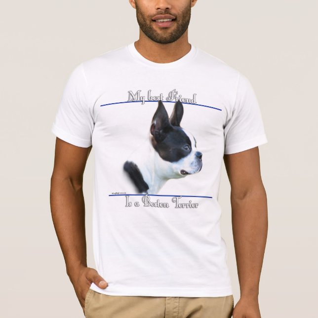 Camiseta Mejor Amigo de Boston Terrier 2 (Anverso)