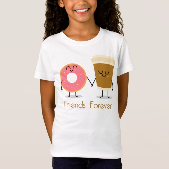 Camiseta Mejor Amigo de Donut y Coffee (Anverso)