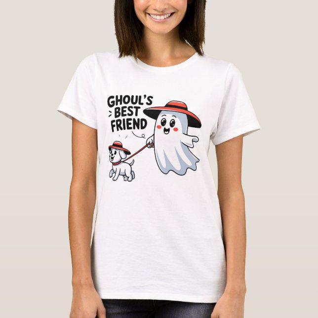Camiseta Mejor amigo de Ghoul para los amantes del perro (Anverso)