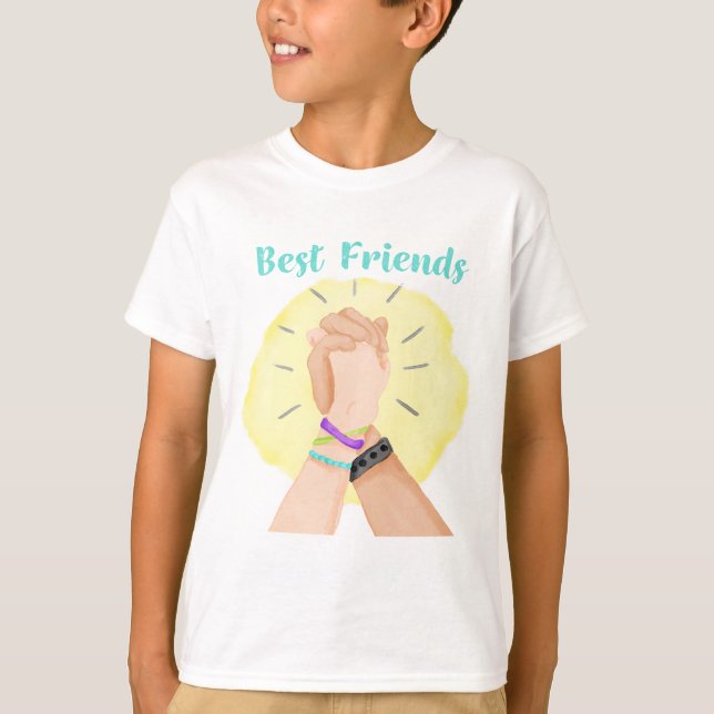 Camiseta Mejor Amigo de Hands Together (Anverso)