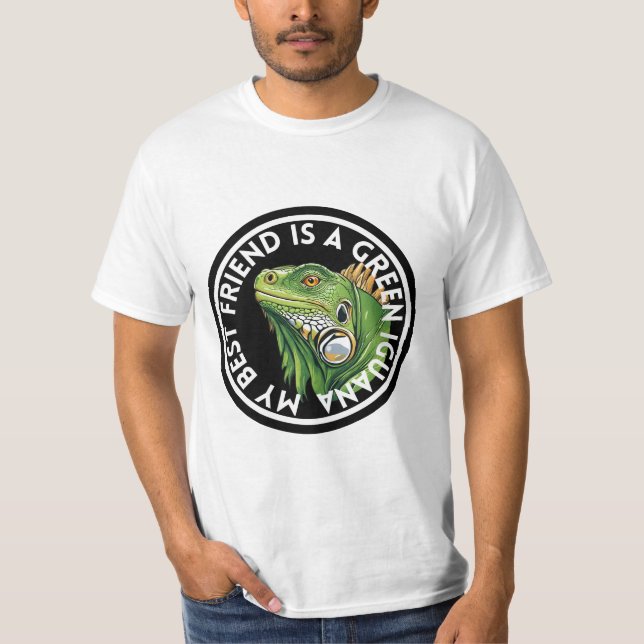 Camiseta Mejor Amigo de la Iguana Verde (Anverso)