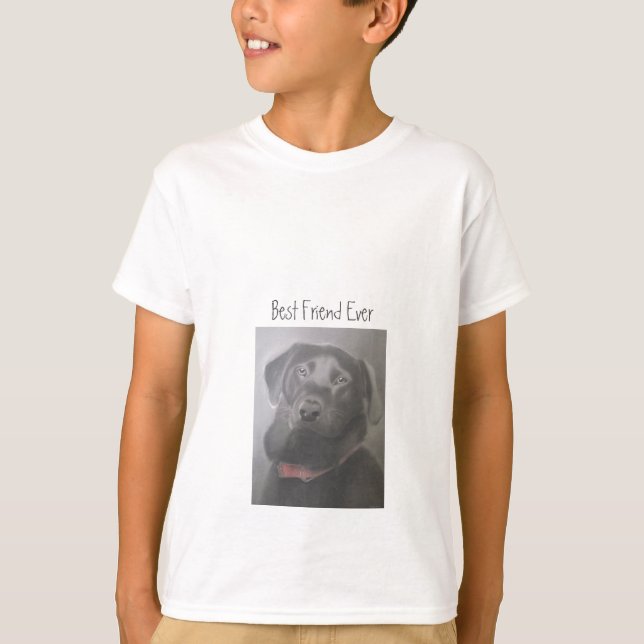 Camiseta Mejor Amigo De Labrador Recuperador (Anverso)