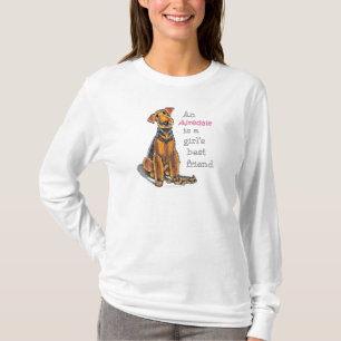 Camiseta Mejor amigo de los chicas de Airedale Terrier